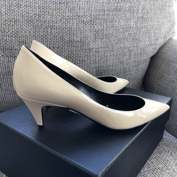 Saint Laurent Charlotte Size 39 Coquille 55mm YSL Pumps - Picture 5 of 13